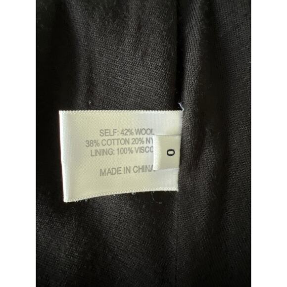 Proenzia Schouler Short Sleeve Side Bow Shift Dress Women's Size 0 Black Lined - Picture 6 of 7